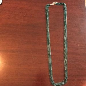 Green and gold necklace